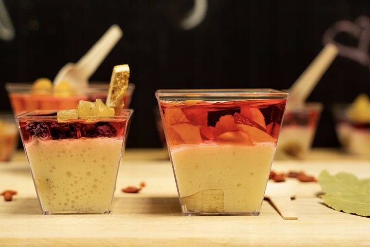 PUCHARKI NA DESERY POJEMNIKI NA ŻYWNOŚĆ DESEROWE 120ml 50szt ZESTAW