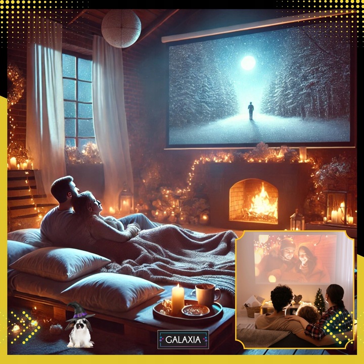 EKRAN PROJEKCYJNY ELEKTRYCZNY 100 CALI Do Projektora Do Rzutnika Z