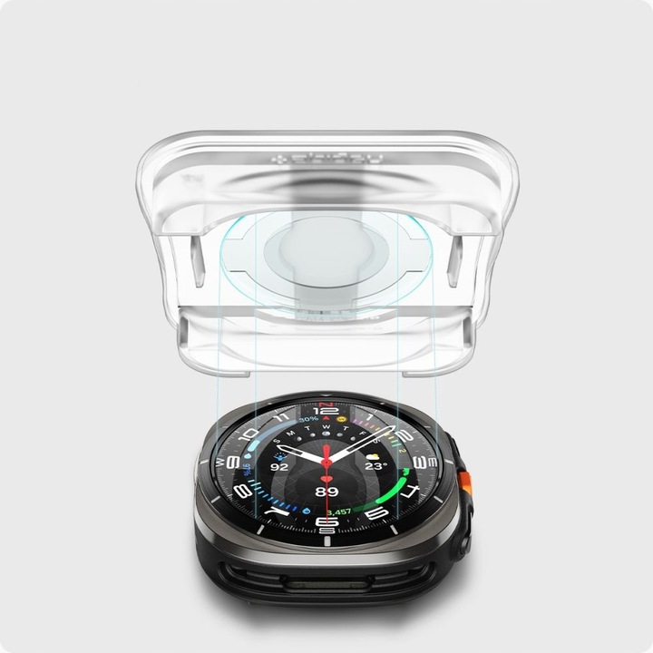 2x SZKŁO Hartowane SPIGEN EZ + Aplikator do Samsung Galaxy Watch Ultra 47mm