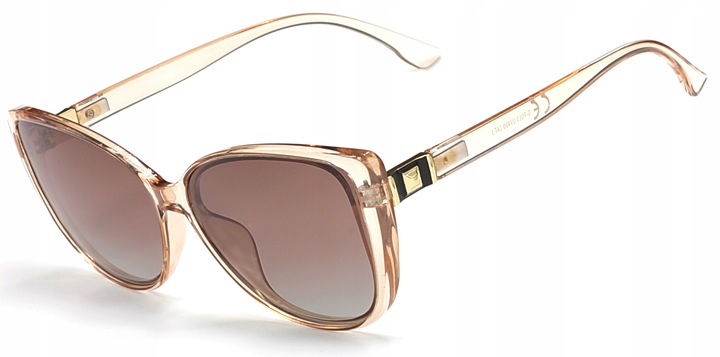 OKULARY PRZECIWSŁONECZNE DAMSKIE POLARYZACYJNE UV400 ETUI CIENIOWANE SZKŁA