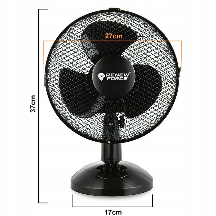 WENTYLATOR WIATRAK STOŁOWY STOJĄCY BIURKOWY OSCYLACJA CICHY MOCNY SKUTECZNY