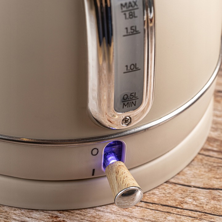 Czajnik elektryczny 1,8L Klausberg KB-7906 RETRO z Termometrem Beżowy