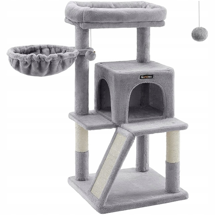 DRAPAK DLA KOTA DUŻY LEGOWISKO DOMEK ZABAWKA WIEŻA SŁUPEK 3 POZIOMY 96cm