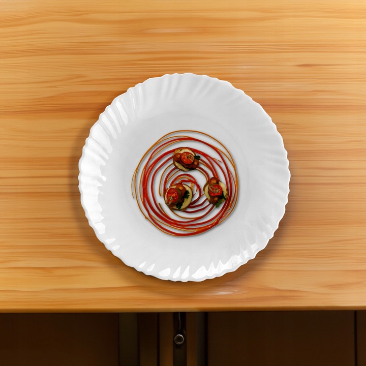 Zestaw 6 x talerzyk deserowy do serwowania przystawek przekąsek ciast 15cm