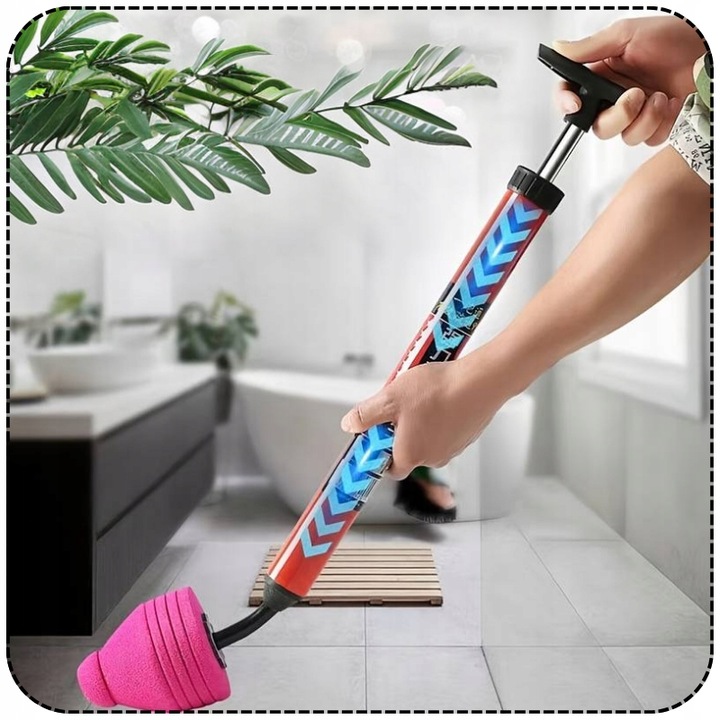 PRZEPYCHACZ DO RUR DO UDRAŻNIANIA KANALIZACJI POMPKA WC SYFONÓW ZLEWU