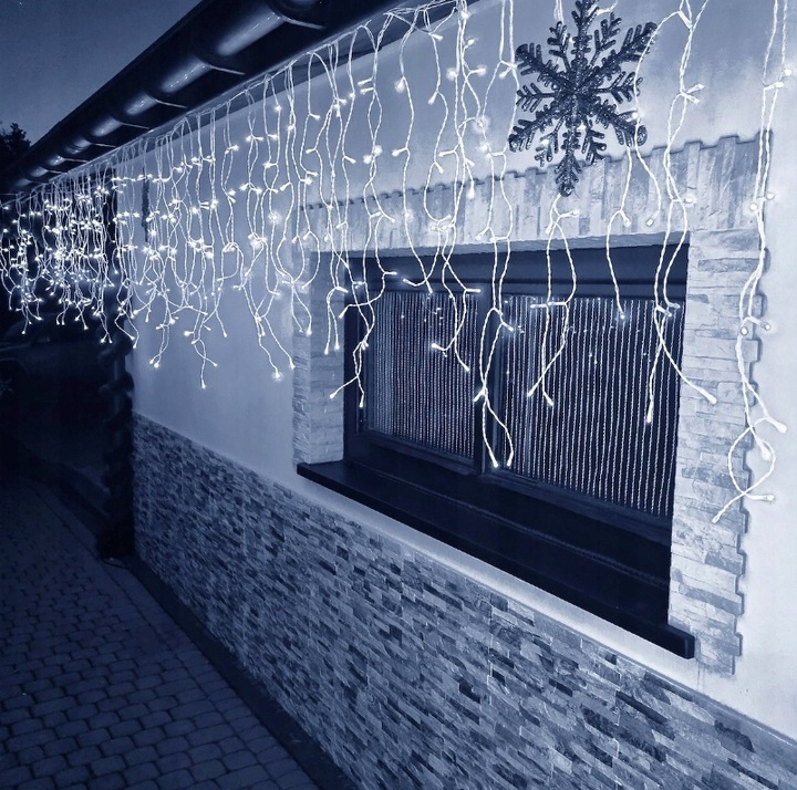 SOPLE FLASH 500 LED Flash ZEWNĘTRZNE BIAŁE ZIMNE CHOINKOWE lampki z Fleszem