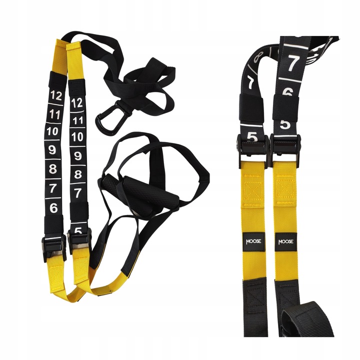 TAŚMY DO ĆWICZEŃ TRX PRO PASY TRENINGOWE PODWIESZANE Z MIARKĄ CROSSFIT HQ