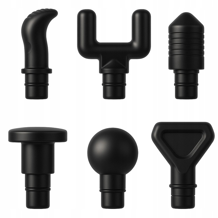 Pistolet Do Masażu Masażer Do Ciała Szyi Karku Pleców Stóp + 6 Końcówek Pro