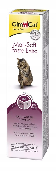 GIMCAT Malt-Soft Paste Extra 200g pasta odkłaczająca dla kota