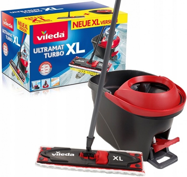 Vileda Mop obrotowy ULTRAMAX ULTRAMAT Turbo XL BOX ZESTAW 42 cm