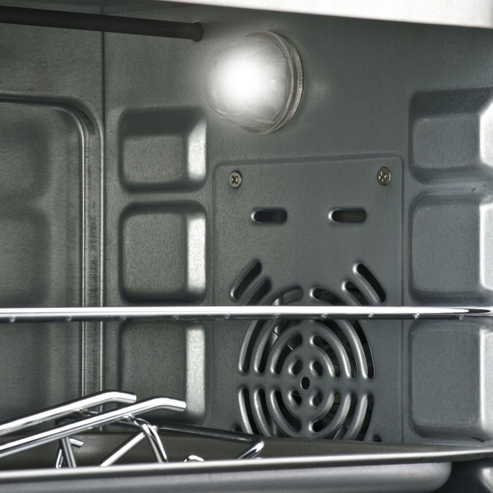 PIEKARNIK ELEKTRYCZNY MINI PIECYK PRZENOŚNY TERMOOBIEG 45L ROŻNO INOX