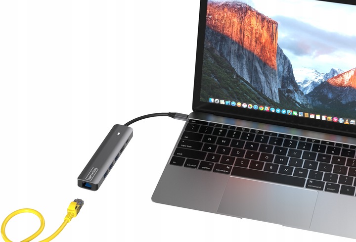HUB Przejściówka USB-C Adapter 7W1 HDMI 4K USB 3.0 Gigabit Ethernet RJ45 M1
