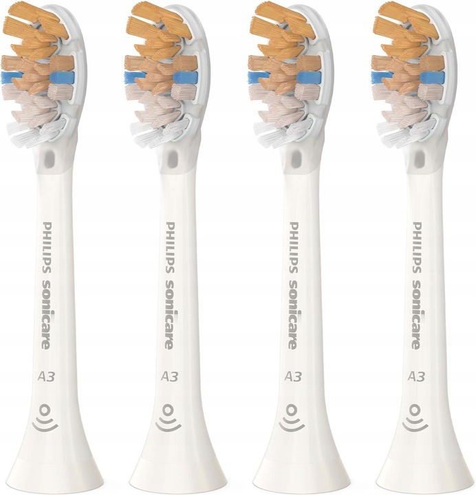 4 x Oryginalne KońcówkI PHILIPS Sonicare A3 All-in-One HX9094/10 Białe-23