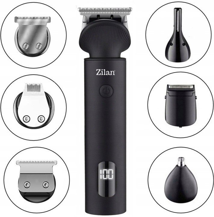 TRYMER GOLARKA STRZYŻENIE GOLENIE BRODY WŁOSÓW BEZPRZEWODOWA XXL USB