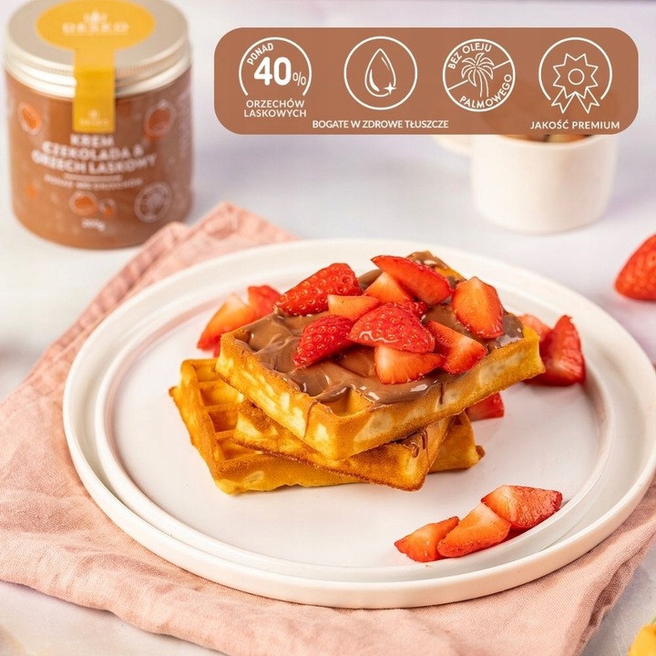 Krem czekoladowo orzechowy 200g DESEO 41% ORZECH LASKOWY MASŁO ORZECHOWE