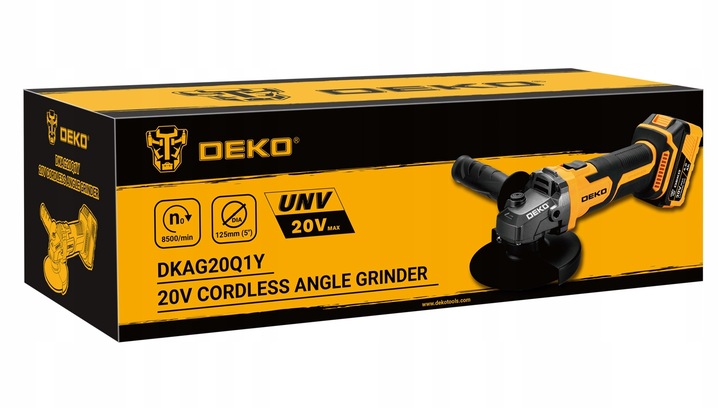 SZLIFIERKA KĄTOWA AKUMULATOROWA KĄTÓWKA AKUMULATOR DEKO + 3 TARCZE