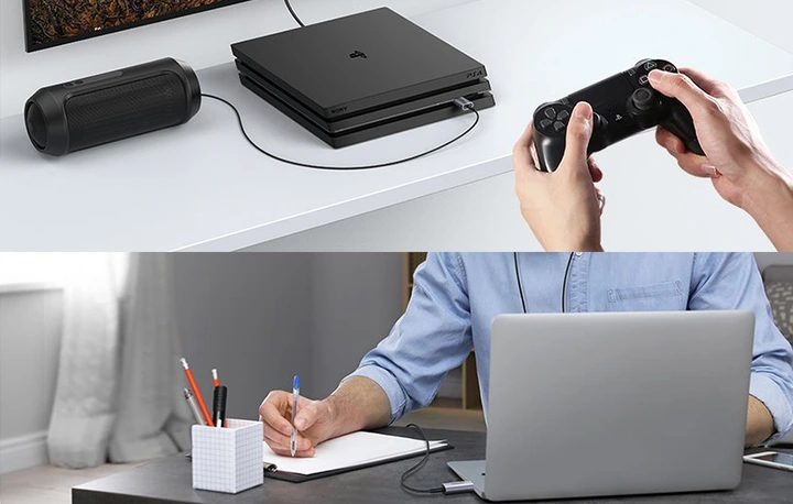 Adapter USB do komputera, przejściówka audio do mini jack 3,5 mm, Ugreen