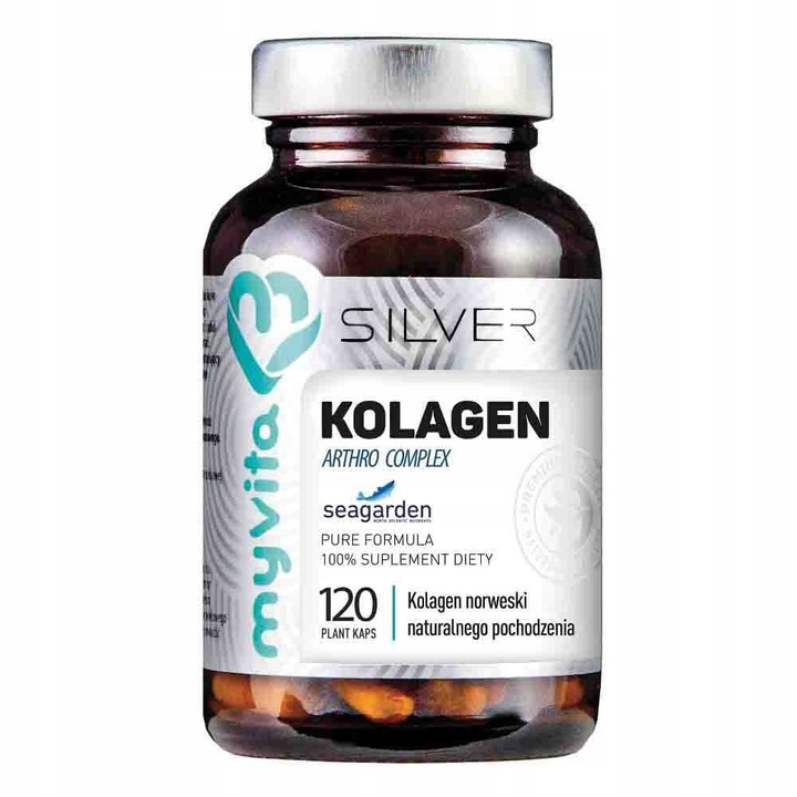 KOLAGEN MyVita Silver Pure 100% Arthro Kwas hialuronowy GLUKOZAMINA 120kaps