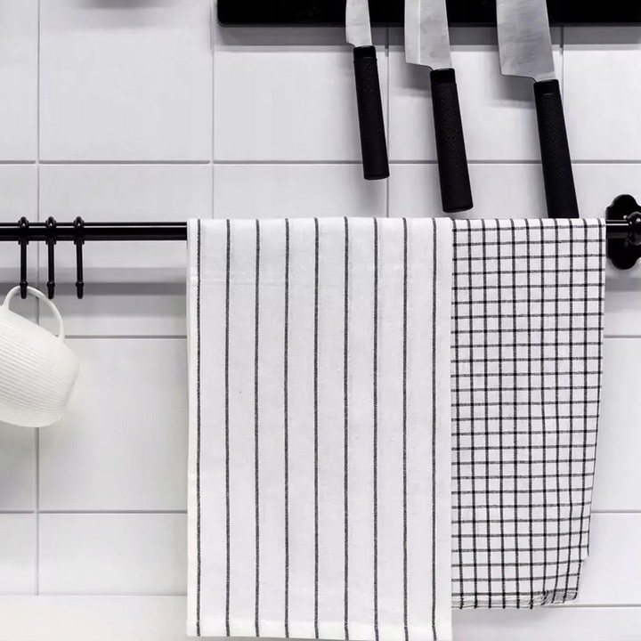 9 x Ścierka Ręcznik Kuchenna 45x60 Bawełna - Do Naczyń - Chłonna - B. GRUBE