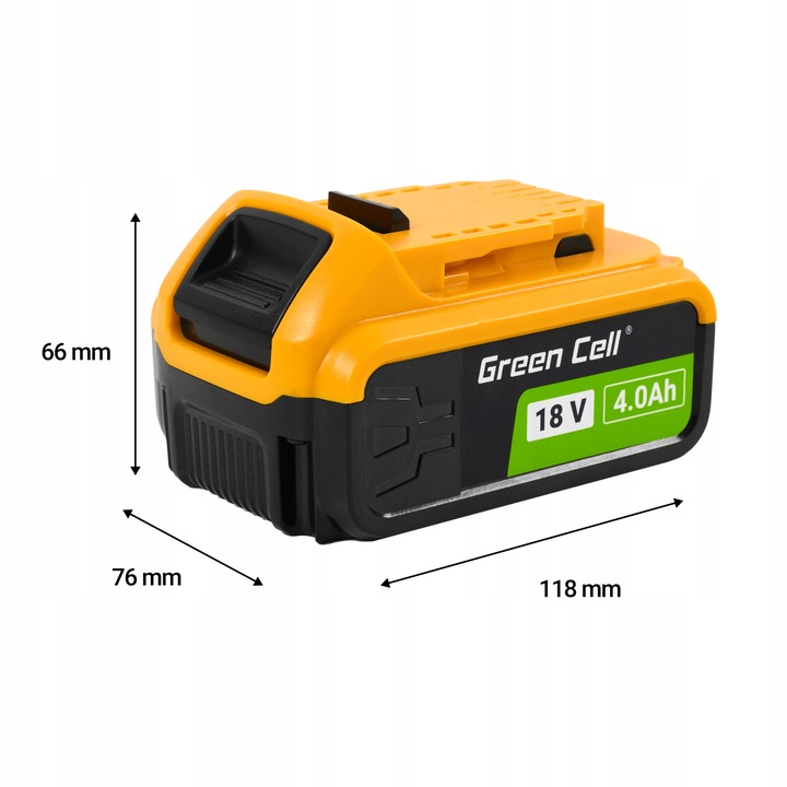 Green Cell Bateria do DeWalt XR 18V System Akumulator DCB182 18 V 4Ah