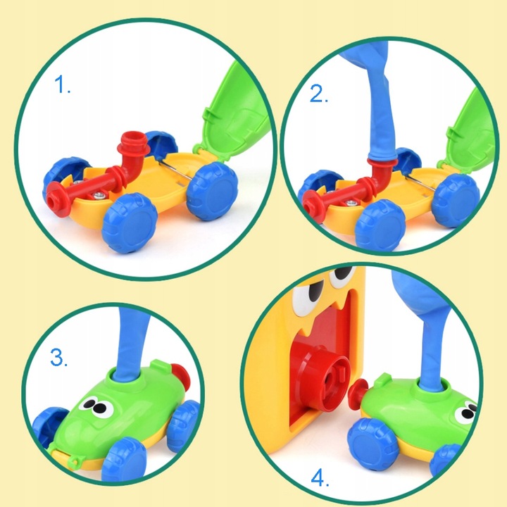 Power Balloon AUTA Z NAPĘDEM pompka balony pojazdy