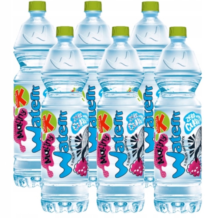 KUBUŚ Water Napój Woda z Sokiem Malina 6x1,5l