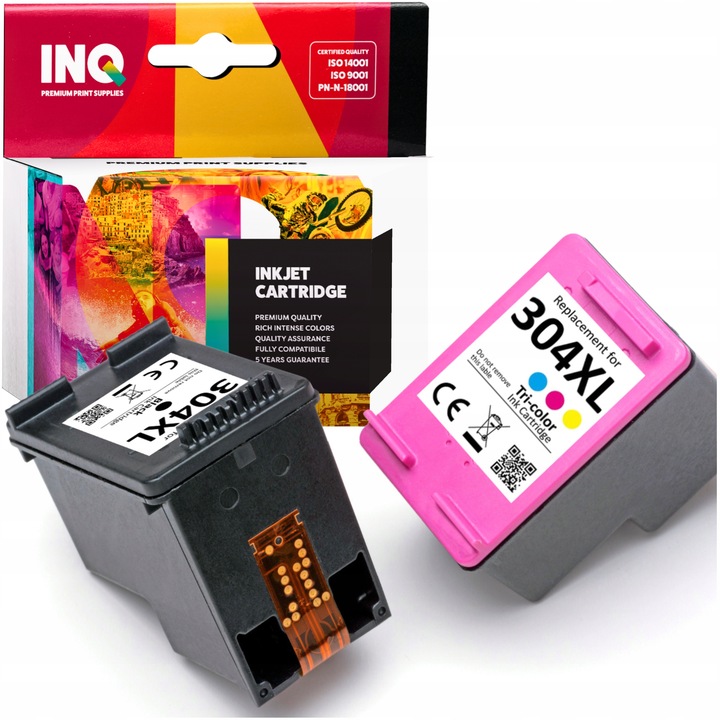 Tusz do HP 304 XL czarny kolor POZIOM TUSZU