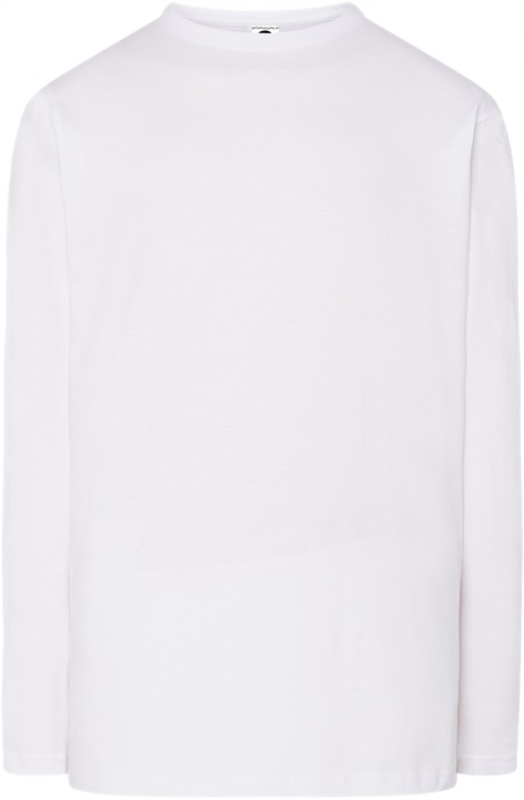 Podkoszulek męski z długim rękawem 100% bawełna BIAŁY bez ocieplenia