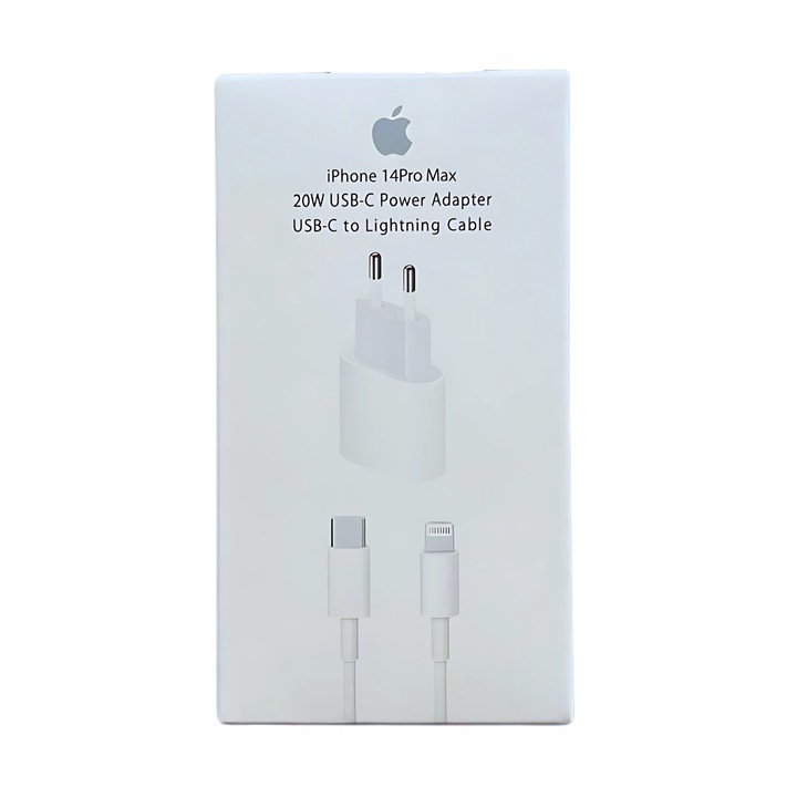 SZYBKA ŁADOWARKA DO APPLE IPHONE 20W+KABEL USB-C LIGHTNING 1M