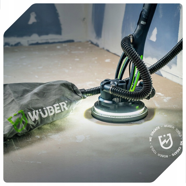 SZLIFIERKA DO GŁADZI GIPSU ŚCIAN SUFITU TYNKU ŻYRAFA WYSIĘGNIK 900W