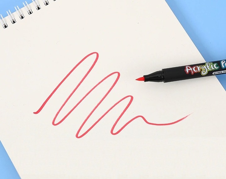 Pisaki Flamastry Mazaki AKRYLOWE 12szt (C025)