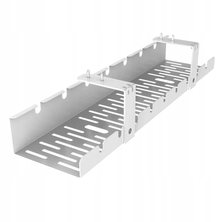 ORGANIZER NA KABLE PRZEWODY POD BLAT BIURKO KOSZYK PÓŁKA PROWADNICA KABLOWA