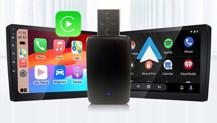 ADAPTER MODUŁ CARPLAY ANDROID AUTO BEZPRZEWODOWY WIFI BLUETOOTH MINI
