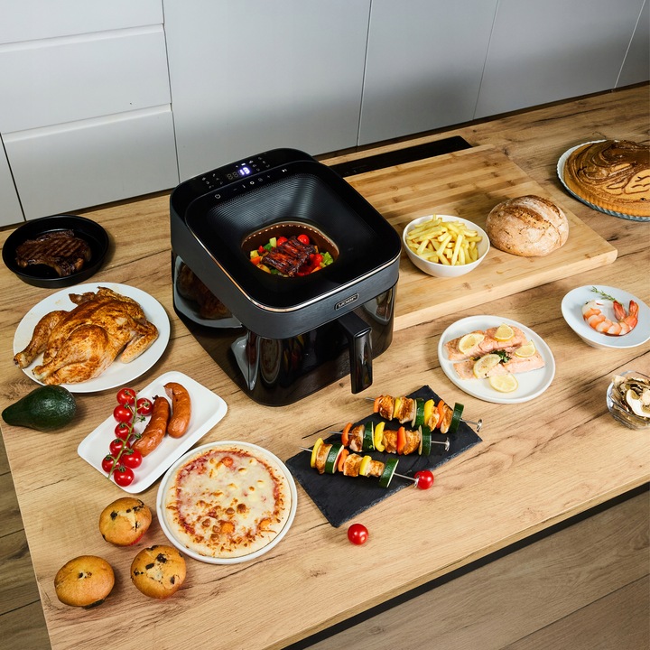 Frytkownica beztłuszczowa 6,5L Air Fryer Yoer 1700W +Duże okno 12 programów