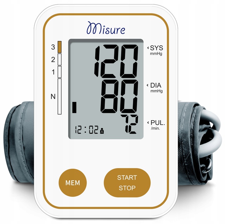 Ciśnieniomierz naramienny Misure C03A Arytmia USB Etui Duży Mankiet
