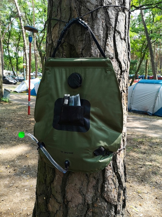 Prysznic Turystyczny Solarny z Termometrem Polowy