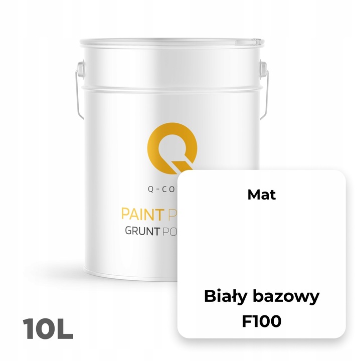 GRUNT POD FARBĘ ELEWACYJNĄ SILIKONOWĄ KOLOR BIAŁY BAZOWY F100 10L PRODUCENT