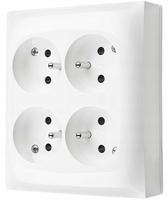 AQUACLICK GNIAZDO NATYNKOWE 4-KROTNE Z/U BIAŁE