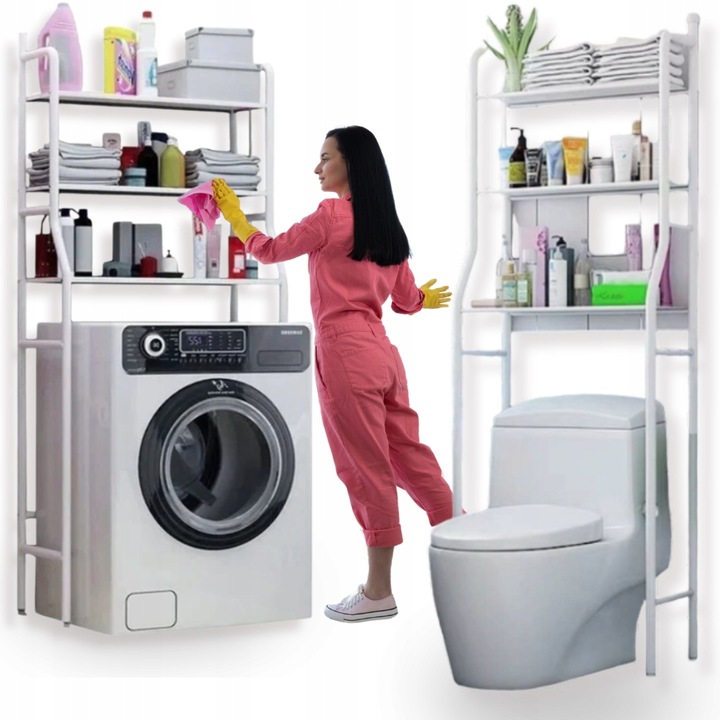 Półka nad toaletę pralkę wc stojak do łazienki szafka łazienkowa