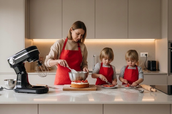 ROBOT PLANETARNY KUCHENNY MIKSER Z METALOWĄ MISĄ 3000W PROFESJONALNY