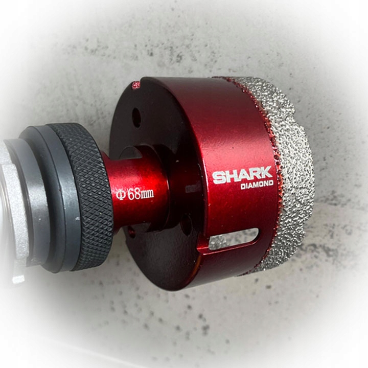 Koronka diamentowa 68mm otwornica gres wiertło m14 Shark