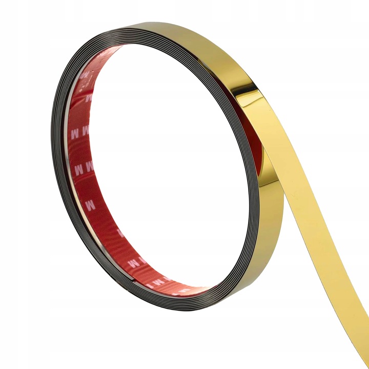 Listwa Dekoracyjna SAMOPRZYLEPNA Złota POŁYSK Taśma Ozdobna 2cm x 2,44m