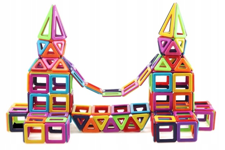 KLOCKI MAGNETYCZNE PANELE NEODYMOWE 76 EL ZESTAW