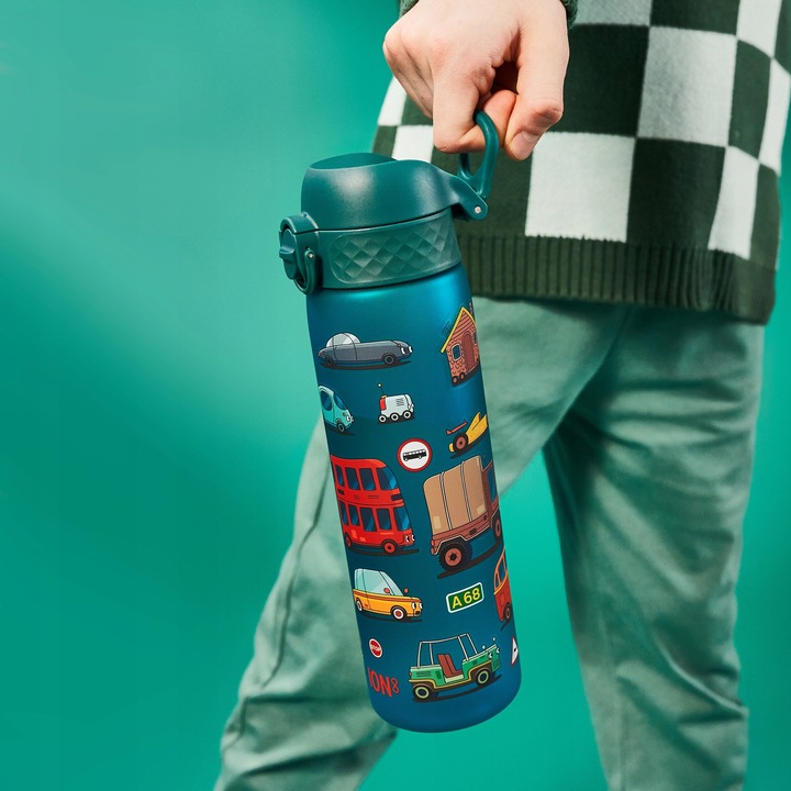 BUTELKA BIDON NA WODĘ DO SZKOŁY PRZEDSZKOLA SAMOCHODY AUTA CARS ION8 500ML