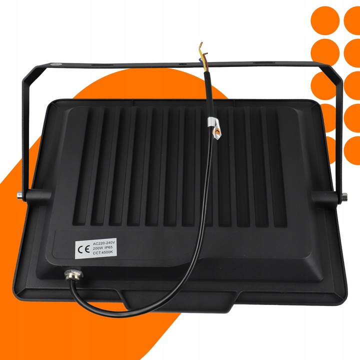 Halogen LED Naświetlacz Reflektor Zewnętrzny Lampa 200W IP65