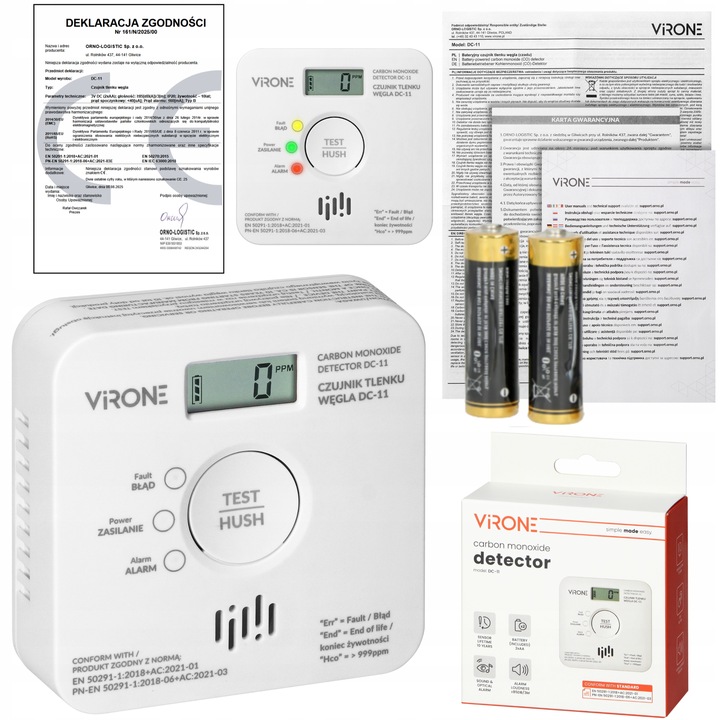 Czujnik Tlenku Węgla Detektor tlenku węgla Czadu NAJNOWSZY MODEL