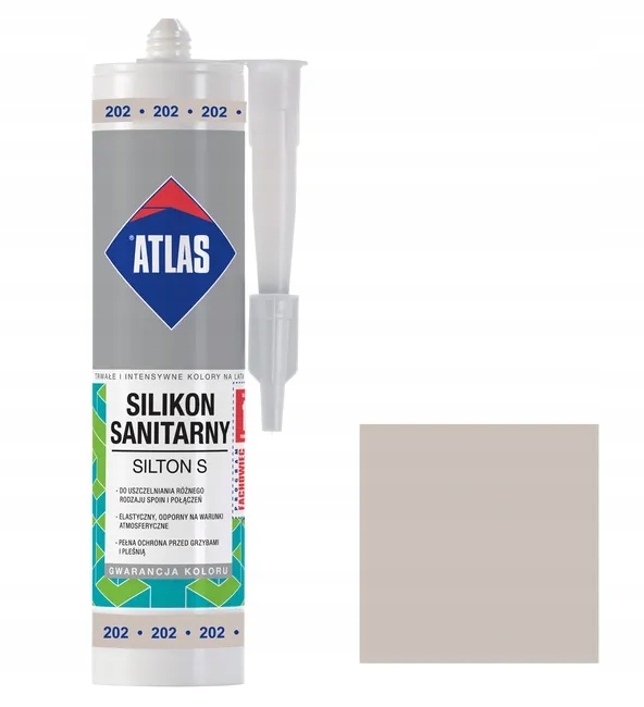 ATLAS SILIKON SANITARNY SILTON S POPIELATY 202 280ml