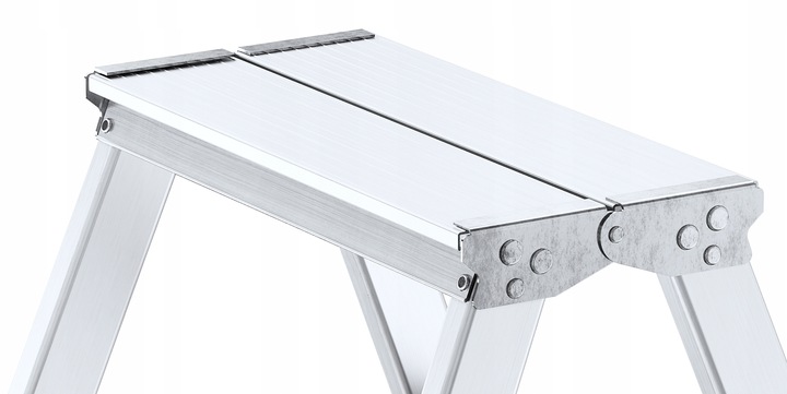 Drabina aluminiowa składana 6 stopniowa 2x6 dwustronna domowa GRATIS