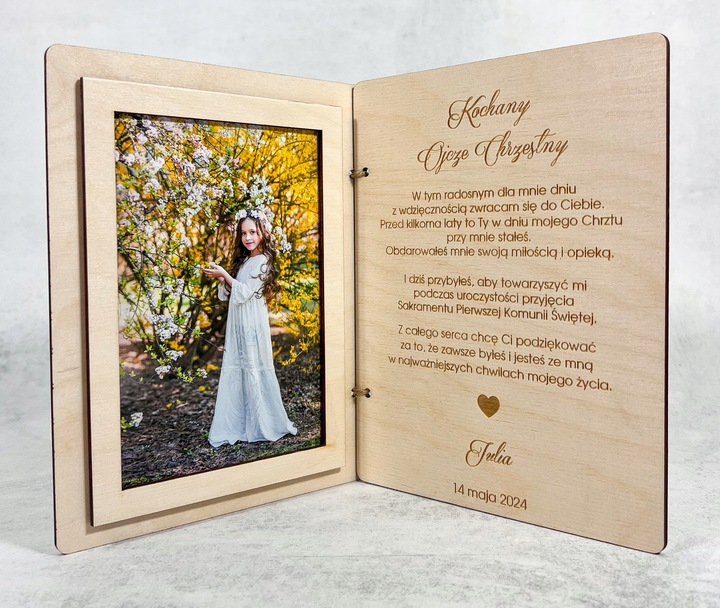 PODZIĘKOWANIE DLA MATKI CHRZESTNEJ KOMUNIA