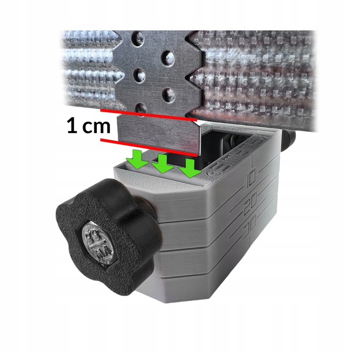 6 x Uchwyt do poziomowania sufitu podwieszanego PROFIL CD60 ES short